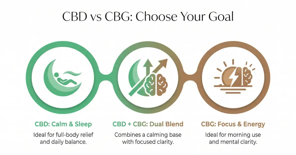 CBD vs CBG: Which One Fits Your Goal?