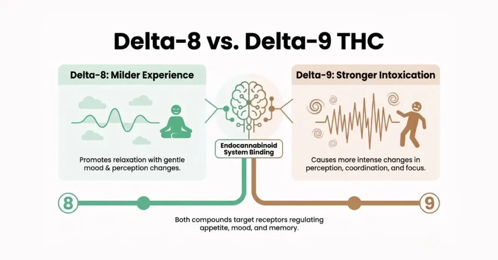 How Do Delta-8 and Delta-9 THC Affect the Body?